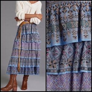 NWT Cecelia Prado Anthropologie Maxi Skirt - Size Small